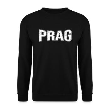 Prag - Unisex Pullover - Schwarz - Vorne - Alina (178cm) & Michal (187cm)