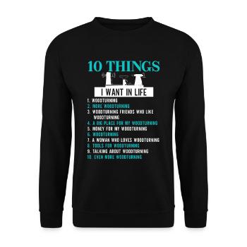 Les artisans de Turner La menuiserie de Turner - Sweat-shirt Unisexe - noir - Devant - Alina (178cm) & Michal (187cm)