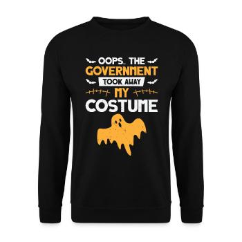 Halloween Kostüm Wähler Wahl Politiker Abstimmen - Unisex Pullover - Schwarz - Vorne - Alina (178cm) & Michal (187cm)