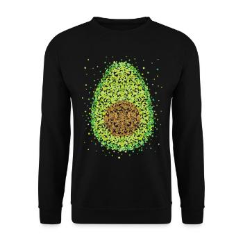 Avocado Costume Replacement Carnival Carnival Gift - Unisex Sweatshirt - black - Front - Alina (178cm) & Michal (187cm)