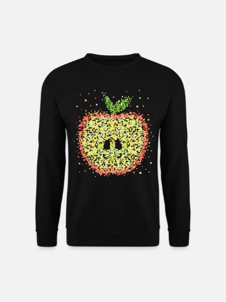 Apfel Kostümersatz Karneval Fasching Geschenk - Unisex Pullover - Schwarz