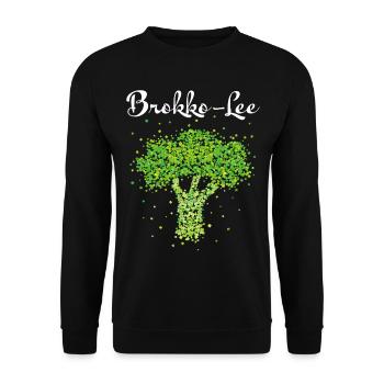 Brocoli Costume Remplacement Carnaval Cadeau Carnaval - Sweat-shirt Unisexe - noir - Devant - Alina (178cm) & Michal (187cm)