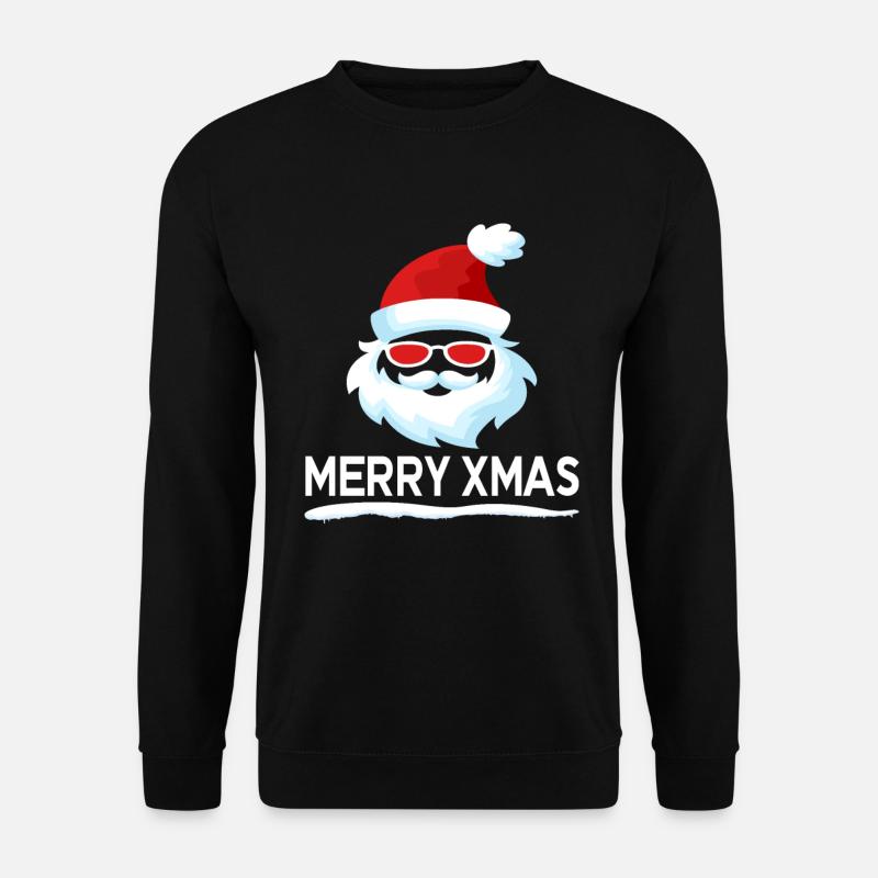 Weihnachtsmann Spruch Xmas - Unisex Pullover - Schwarz