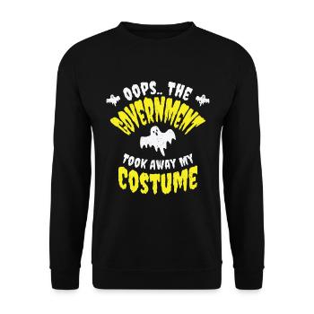 Halloween Kostüm Wähler Wahl Politiker Abstimmen - Unisex Pullover - Schwarz - Vorne - Alina (178cm) & Michal (187cm)