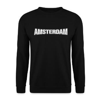Amsterdam - Sweat-shirt Unisexe - noir - Devant - Alina (178cm) & Michal (187cm)