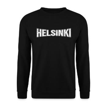 Helsinki - Unisex Sweatshirt - black - Front - Alina (178cm) & Michal (187cm)