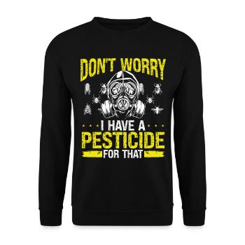 Pest Control Technician Bed Bug Killer Worker - Unisex Pullover - Schwarz - Vorne - Alina (178cm) & Michal (187cm)