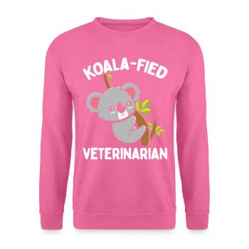 Vétérinaire Koalafied Vet School Koala - Sweat-shirt Unisexe - rose - Devant