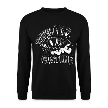 This Is My Spooky Halloween Costume - Halloween - Unisex Pullover - Schwarz - Vorne - Alina (178cm) & Michal (187cm)
