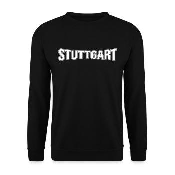 Stuttgart - Unisex Sweatshirt - black - Front - Alina (178cm) & Michal (187cm)
