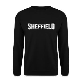 Sheffield - Unisex Pullover - Schwarz - Vorne - Alina (178cm) & Michal (187cm)
