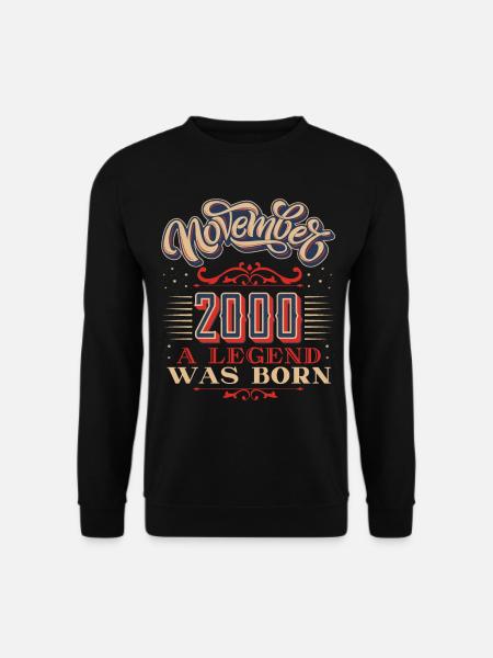2000th birthday, November-2000, 11-2000 - Unisex Sweatshirt - black