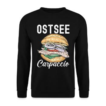 Ostsee Heimat Norddeutschland - Unisex Pullover - Schwarz - Vorne - Alina (178cm) & Michal (187cm)