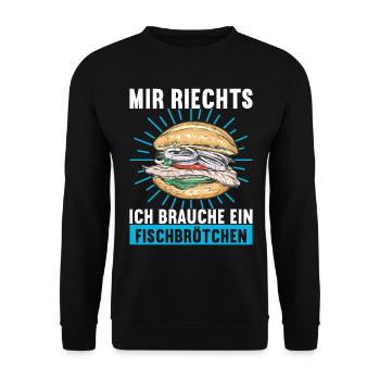Ostsee Heimat Norddeutschland - Unisex Pullover - Schwarz - Vorne - Alina (178cm) & Michal (187cm)