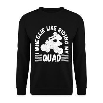 Quad Bike Quad Riders - Unisex Sweatshirt - black - Front - Alina (178cm) & Michal (187cm)