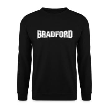 Bradford - Unisex Sweatshirt - black - Front - Alina (178cm) & Michal (187cm)