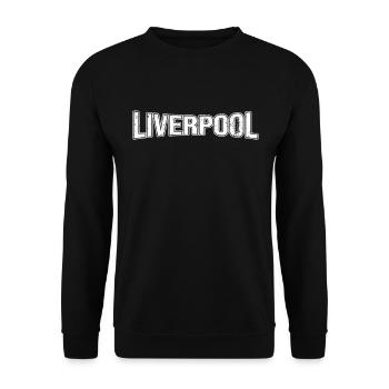Liverpool - Unisex Pullover - Schwarz - Vorne - Alina (178cm) & Michal (187cm)