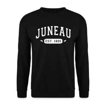 Alaska Gift USA Nature Bear Denali Grizzly Forest - Sweat-shirt Unisexe - noir - Devant - Alina (178cm) & Michal (187cm)