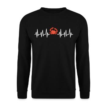 Cancer Cadeau Crevette Crabe Homard Scorpion - Sweat-shirt Unisexe - noir - Devant - Alina (178cm) & Michal (187cm)