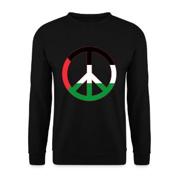 Palestine - Unisex Sweatshirt - black - Front - Alina (178cm) & Michal (187cm)