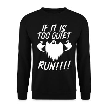 Halloween Gift Killer Skeleton Killer Horror - Unisex Sweatshirt - black - Front - Alina (178cm) & Michal (187cm)