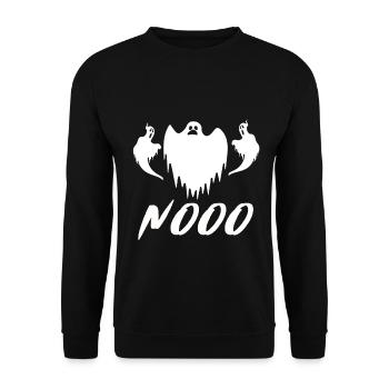 Halloween - Unisex Sweatshirt - black - Front - Alina (178cm) & Michal (187cm)