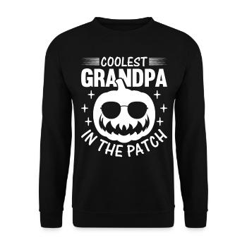 Halloween Coolest Grandpa dans le Patch I Grandpa P - Sweat-shirt Unisexe - noir - Devant - Alina (178cm) & Michal (187cm)