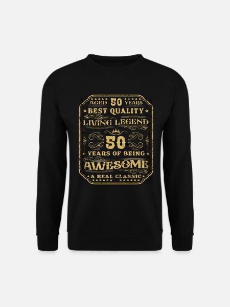 50 Geburtstag 50 Jahre Mann 50 jahre legende 50 - Unisex Pullover - Schwarz