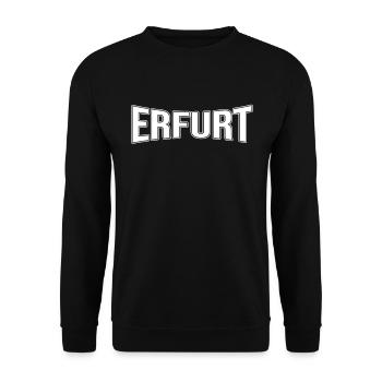Erfurt - Unisex Pullover - Schwarz - Vorne - Alina (178cm) & Michal (187cm)