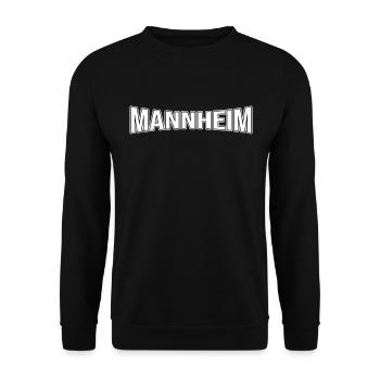 Mannheim - Unisex Sweatshirt - black - Front - Alina (178cm) & Michal (187cm)