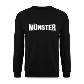 Minster - Unisex Sweatshirt - black - Front - Alina (178cm) & Michal (187cm)
