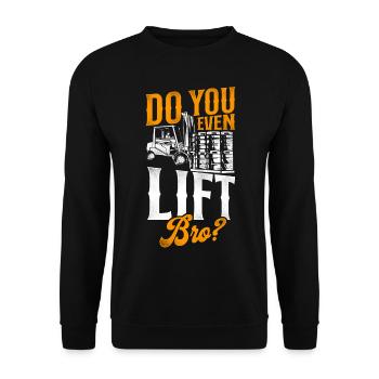 Opérateur de chariot élévateur certifié - Sweat-shirt Unisexe - noir - Devant - Alina (178cm) & Michal (187cm)