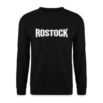Rostock - Unisex Sweatshirt - black - Front - Alina (178cm) & Michal (187cm)