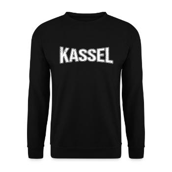 Kassel - Unisex Pullover - Schwarz - Vorne - Alina (178cm) & Michal (187cm)