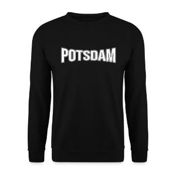Potsdam - Unisex Sweatshirt - black - Front - Alina (178cm) & Michal (187cm)