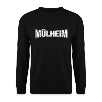 Mühlheim - Unisex Sweatshirt - black - Front - Alina (178cm) & Michal (187cm)