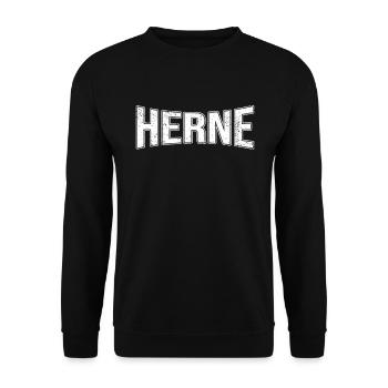 Herne - Unisex Sweatshirt - black - Front - Alina (178cm) & Michal (187cm)