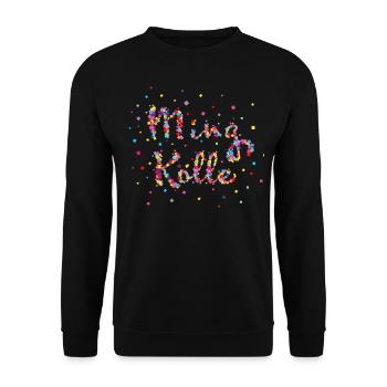 Ming Kölle Köln Colonia Cologne Kölsch Karneval - Unisex Pullover - Schwarz - Vorne - Alina (178cm) & Michal (187cm)