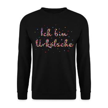 Kölsch Köln Kölner Karneval Kölnerin Fasching - Unisex Pullover - Schwarz - Vorne - Alina (178cm) & Michal (187cm)