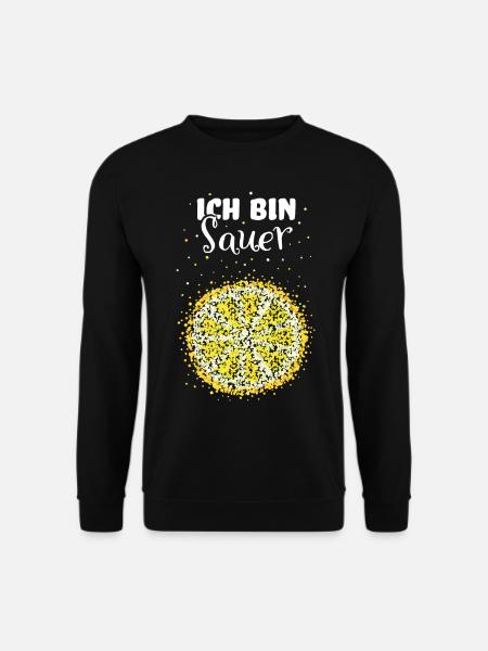 Zitrone Kostümersatz Karneval Fasching Geschenk - Unisex Pullover - Schwarz
