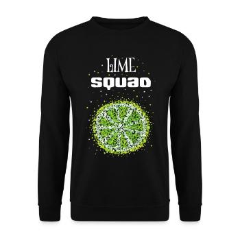 Remplacement du costume de chaux Carnaval Confettis - Sweat-shirt Unisexe - noir - Devant - Alina (178cm) & Michal (187cm)