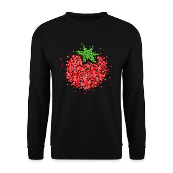 Tomato Costume Replacement Carnival Carnival Confetti - Unisex Sweatshirt - black - Front - Alina (178cm) & Michal (187cm)