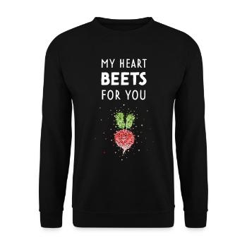 Radieschen Beet Kostümersatz Karneval Fasching - Unisex Pullover - Schwarz - Vorne - Alina (178cm) & Michal (187cm)