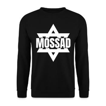 Mossad Israel Israeli Intelligence Tel Aviv - Unisex Sweatshirt - black - Front - Alina (178cm) & Michal (187cm)