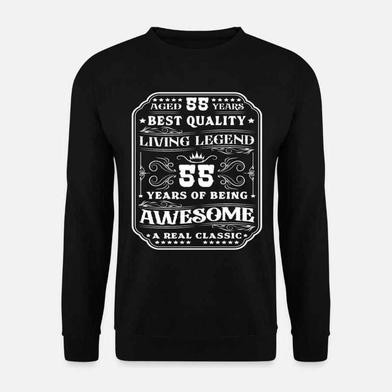 55 Geburtstag 55 Jahre Mann 55 jahre legende 55 - Unisex Pullover - Schwarz