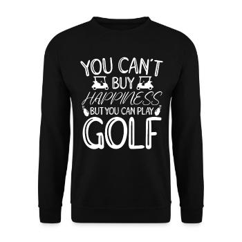Golf Player Saying Gift Idea - Unisex Sweatshirt - black - Front - Alina (178cm) & Michal (187cm)