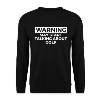 Golf Spieler Spruch Geschenkidee - Unisex Pullover - Schwarz - Vorne - Alina (178cm) & Michal (187cm)