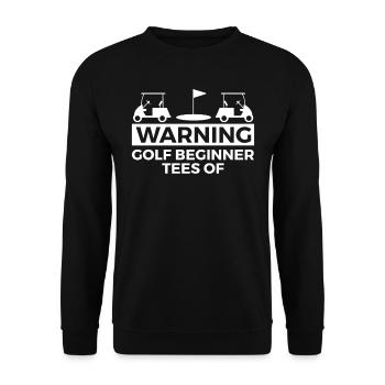 Golf Player Saying Gift Idea - Unisex Sweatshirt - black - Front - Alina (178cm) & Michal (187cm)
