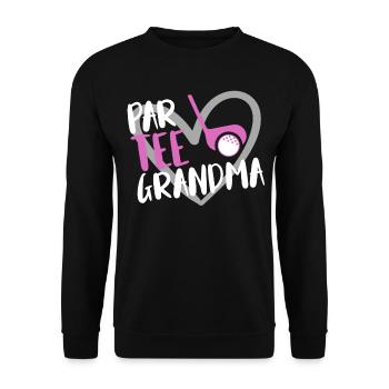 Joueur de golf disant idée cadeau - Sweat-shirt Unisexe - noir - Devant - Alina (178cm) & Michal (187cm)