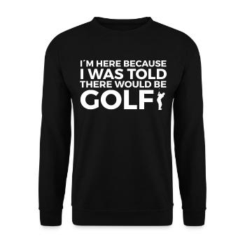Golf Player Saying Gift Idea - Unisex Sweatshirt - black - Front - Alina (178cm) & Michal (187cm)
